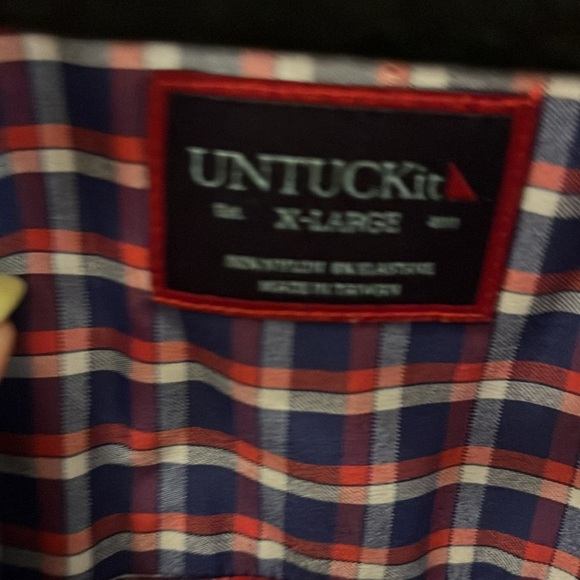 UNTUCKit Casual Button Down Shirt Plaid Size XL Long Sleeves Men - Picture 3 of 7